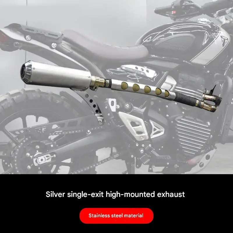 For Triumph Speed 400 Scrambler 400X Exhaust System Anti-Rust Enhanced Sound Escape Moto Accesorios Moto Scarico Parts