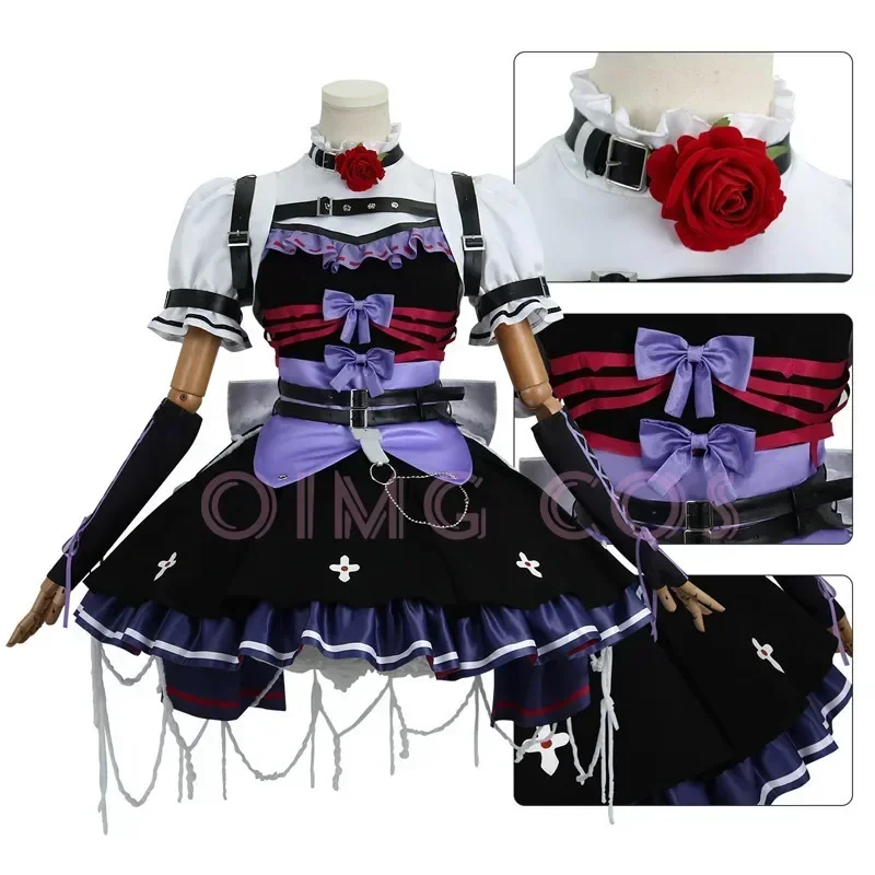 Identity 5 Gardener Emma Woods Cosplay Costume Adult Carnival  Anime Uniform Wig Halloween Party  Masquerade Costumes Women Game view 3