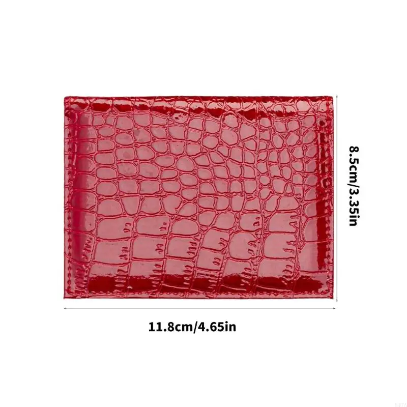 حافظة بطاقات أنيقة من البولي يوريثان، محفظة شهادات وظيفية وعصرية ومنظم مدمج ومحفظة نحيفة مثالية للاستخدام اليومي 547A #6