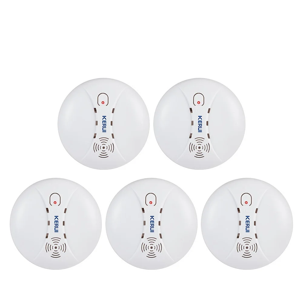 

New 5/10pcs 433MHZ Wireless Home Fire Smoke Sensor Detector Security Work With GSM Wifi Alarm System