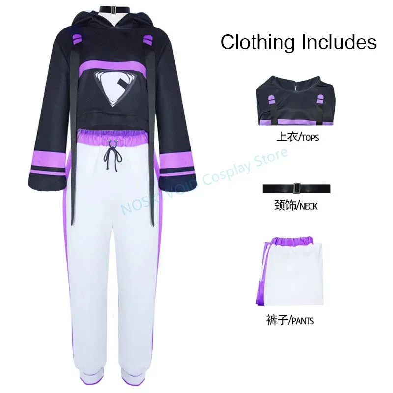 Hololive Nekomata أوكايو تأثيري حلي شعر مستعار الذيل مجموعة الإكسسوار لعبة لاعب Vtuber أنيمي زي وان دوي مهرجان تأثيري حلي