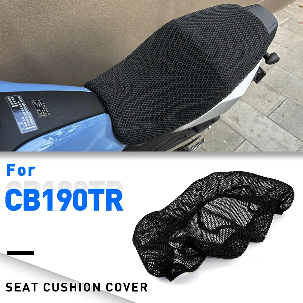 

For HONDA CB190TR Motorcycle 3D Mesh Fabric Anti-skid Pad Seat Cover Breathable Waterproof Covers Cushion Net Cover