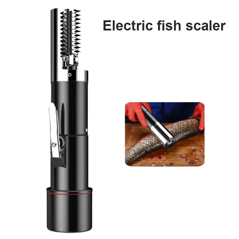 125W Commercial Portable Electric Fish Scale Remover Waterproof Easily Remove Fish Scales Seafood Tools Descaler For Restaurant