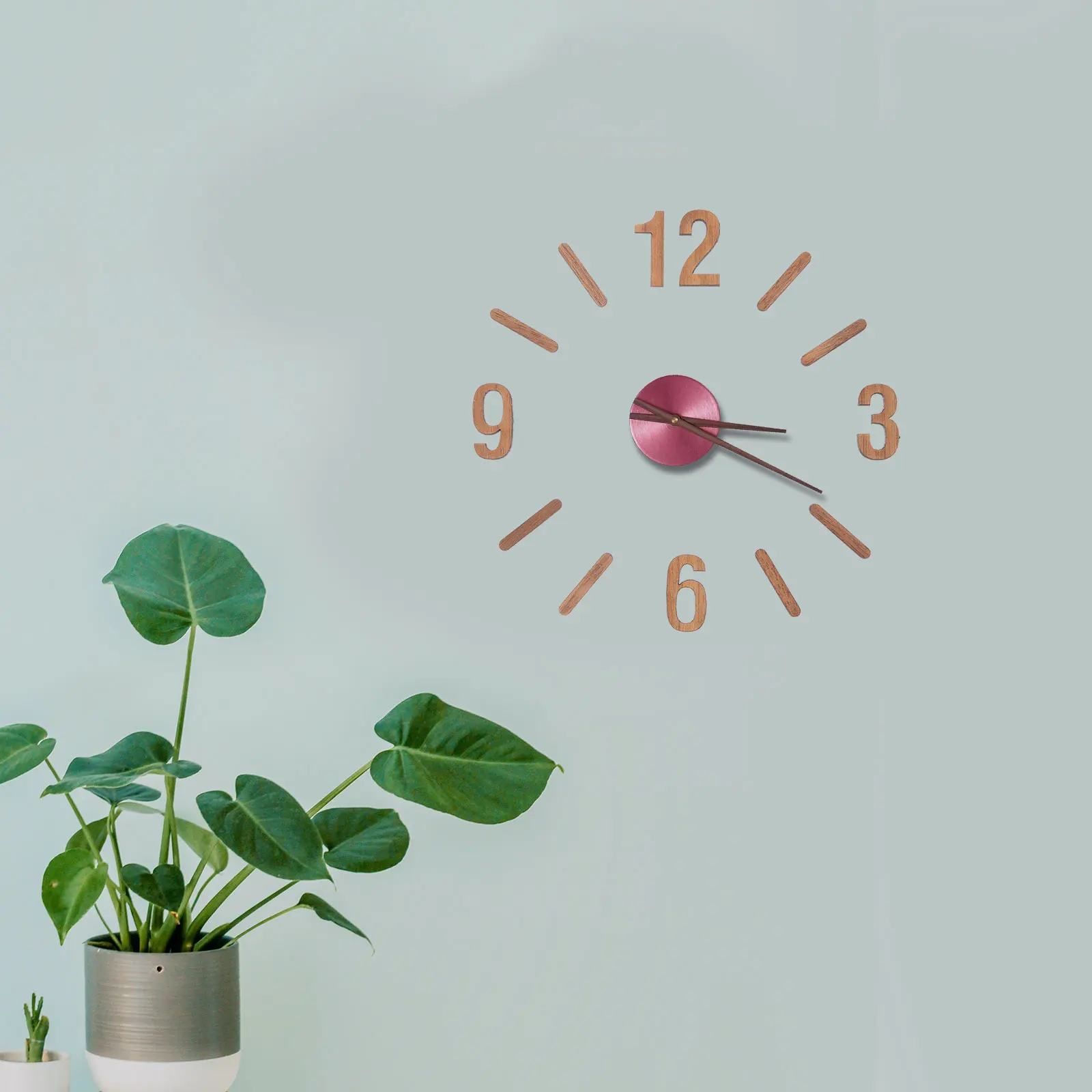 

Simple Wall Clock Accessories 9 Inch DIY Numbers B Strips Wooden Mechanism Home Decor Clock Numerals Kit Parts Replacement