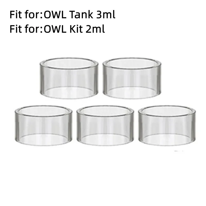 5Pcs  Glass Tube Machine for Eleaf IKuu I200 Kit with Melo 4 (D22/D25) Glass Tank Melo 4 D22 2ML /MELO 4 D25 4.5ml Clear
