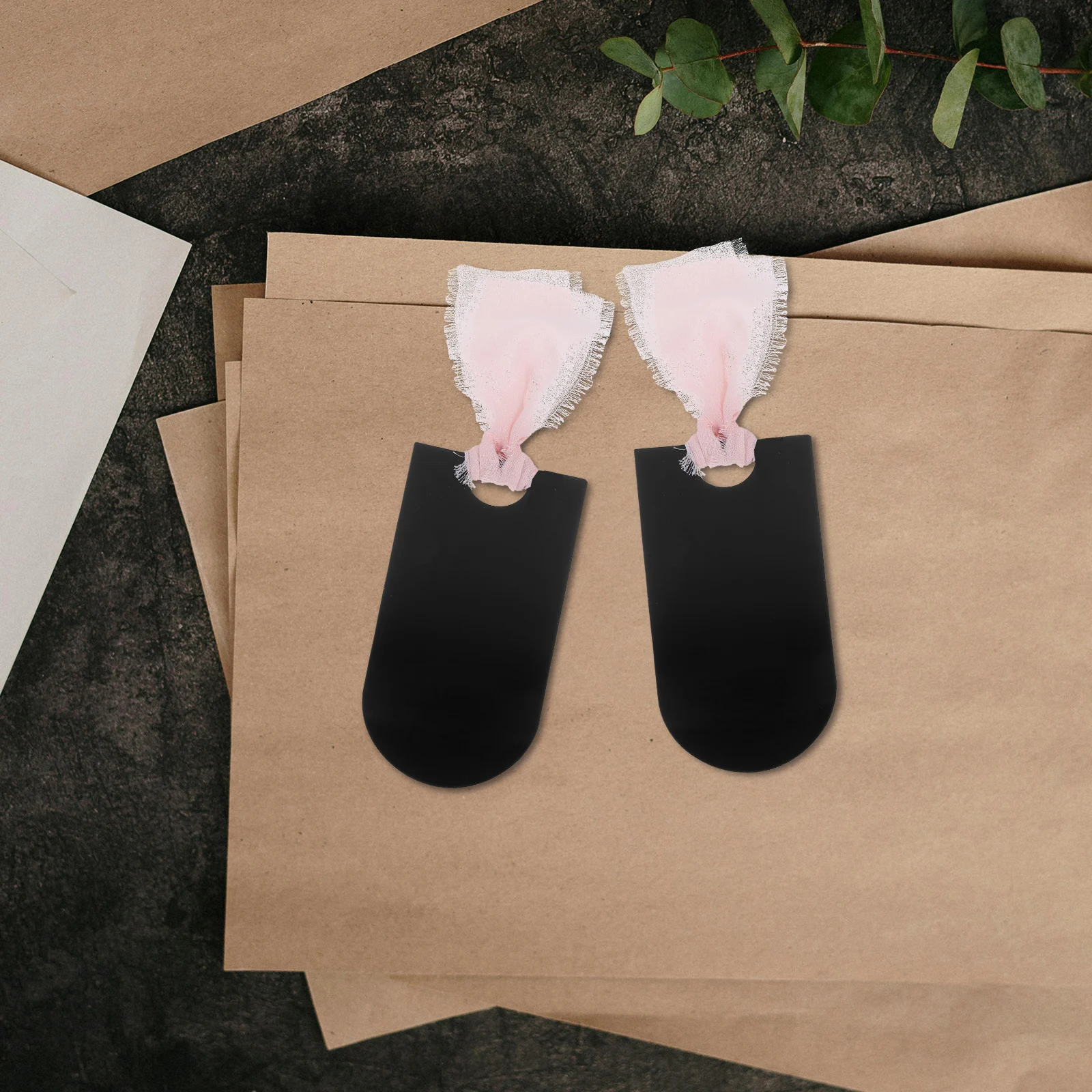 

20Pcs Acrylic Arched Place Cards Ribbon Reserved Seat Signs Wedding Dinner Party Name Tags Table Settings Clear Guest Labels