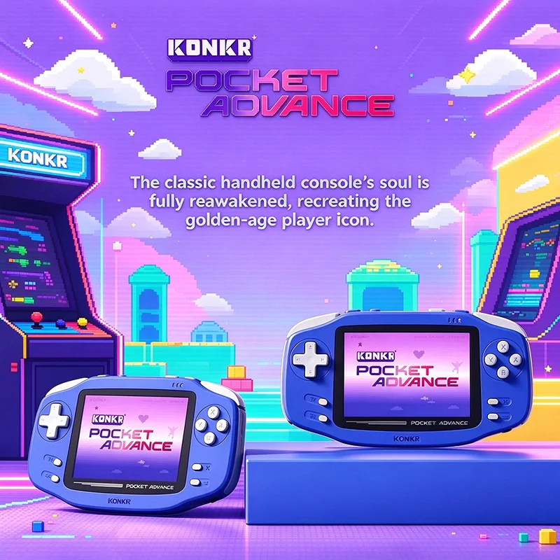 AYANEO KONKR Pocket Advance(KPA) Retro Android Handheld Game Console,3.5‑Inch LCD Screen Portable Retro Video Game Player.