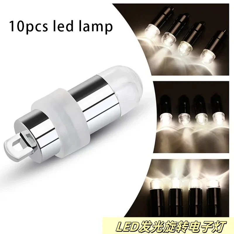 10 قطعة مصباح لاسلكي صغير إضاءة مقاومة للماء أضواء لعب Diy بها بنفسك صنع النماذج/ديكور الحفلات/ديوراما/المناظر الطبيعية اليدوية/الحرف اليدوية