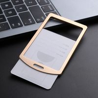 Tag Office School Metal ID Business Case Aluminum Alloy Name Card Work Card Holders