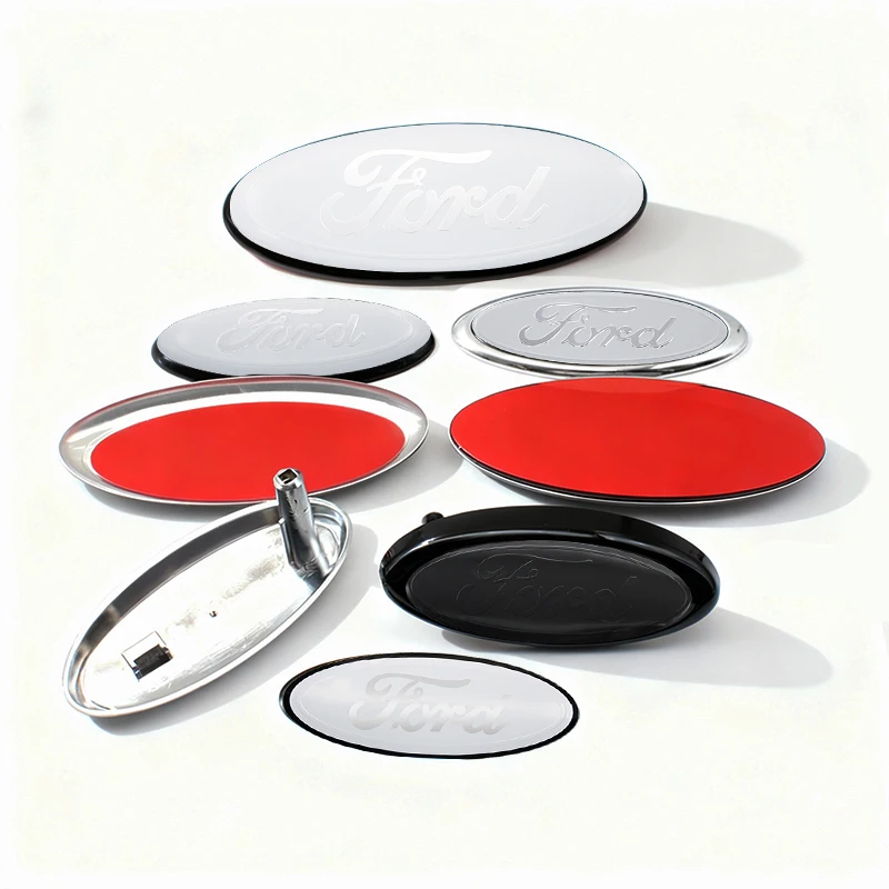 סמל לוגו לגריל קדמי לרכב, מדבקה לקישוט מכסה המנוע, אביזר לשינוי עבור פורד פוקוס mk2 mk3 פיאסטה F150 F250 ריינג'ר מונדאו mk4