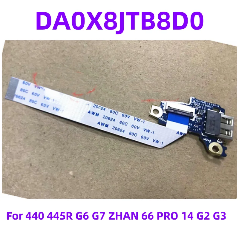 

Оригинальная USB-плата DA0X8JTB8D0 для 440 445R G6 G7 ZHAN 66 PRO 14 G2 G3