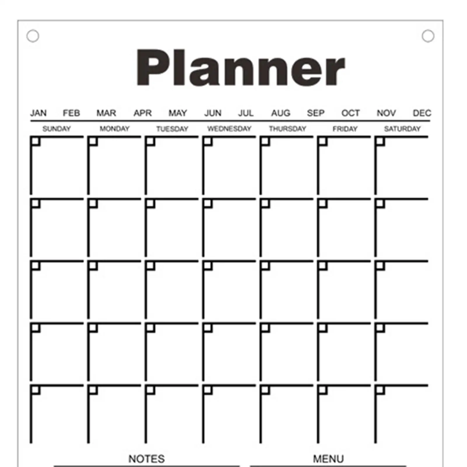 

Hanging Weekly Planner with Marker memo Reusable Weekly dry erasing Board Calendar for Office Menus Meal Plan Kitchen Study
