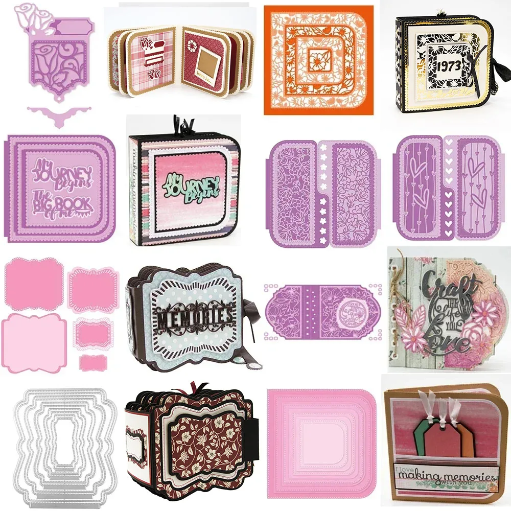 Maker Layered Cascade Essentials Metall Stanzformen Memorial Buch Gestanzte Set Für DIY Scrapbooking Papier Handwerk Karten Machen Neue