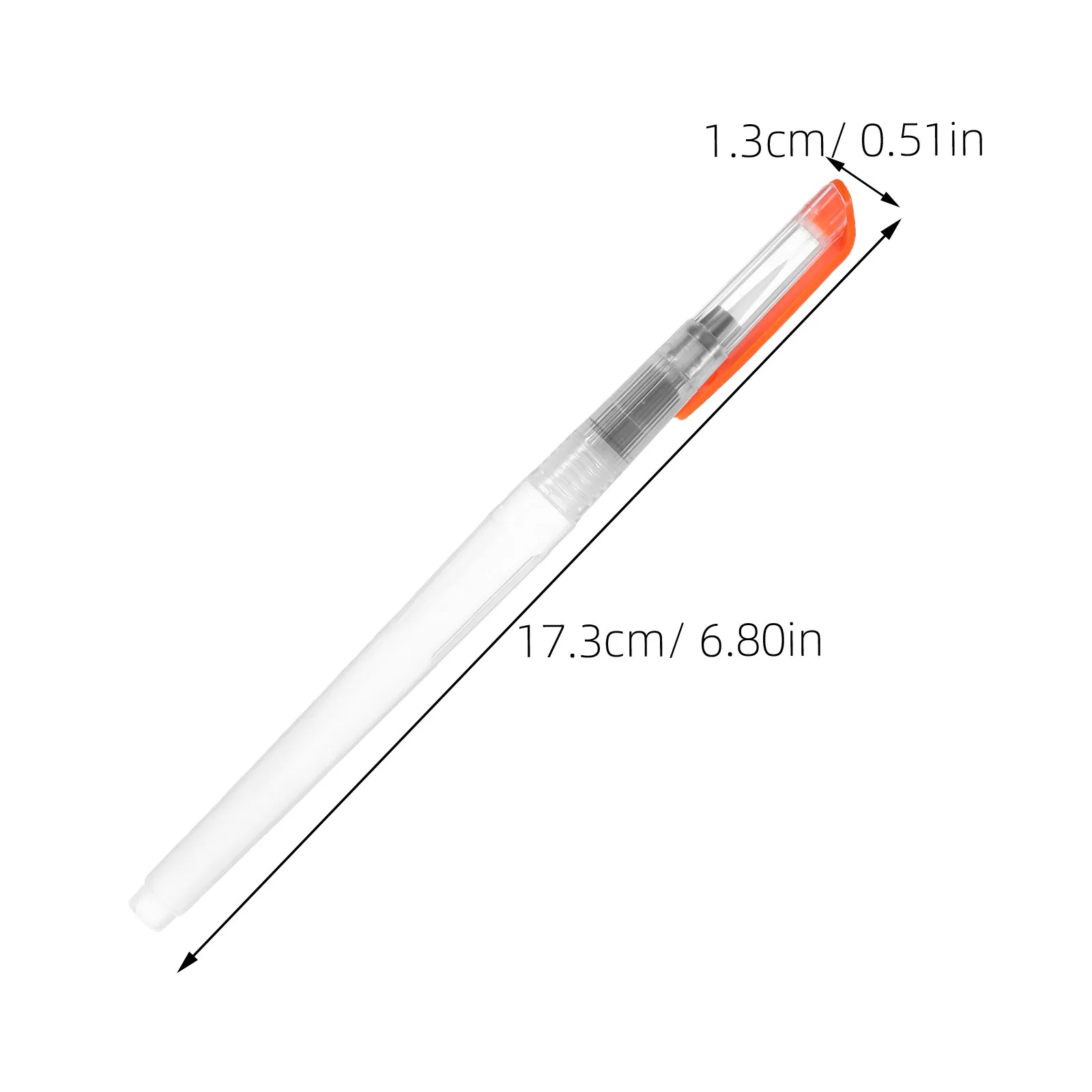 10Pcs Refillable Watercolor Brush Pens Premium Plastic Nylon Construction Leak Proof Seal for Watercolor Painting Coloring