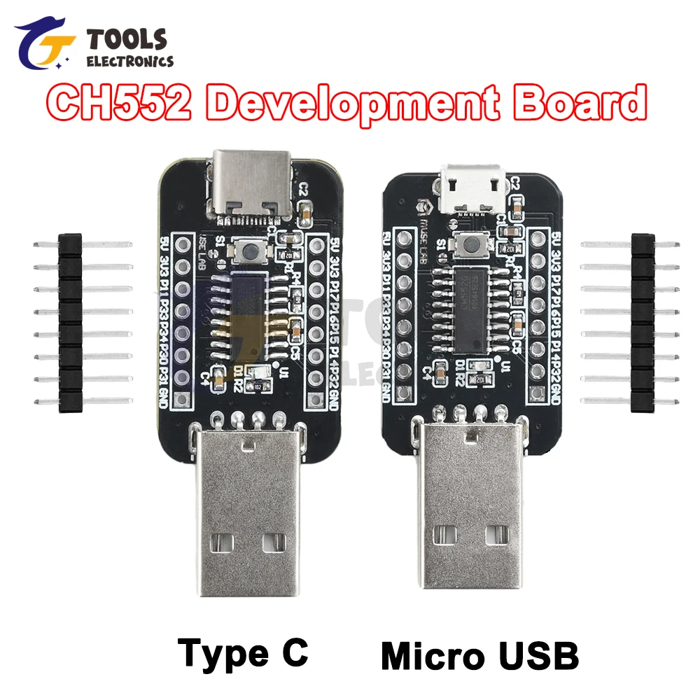 

CH552 Development Board CH552G Chip 51 Microcontroller Core Board Micro USB / Type C interface