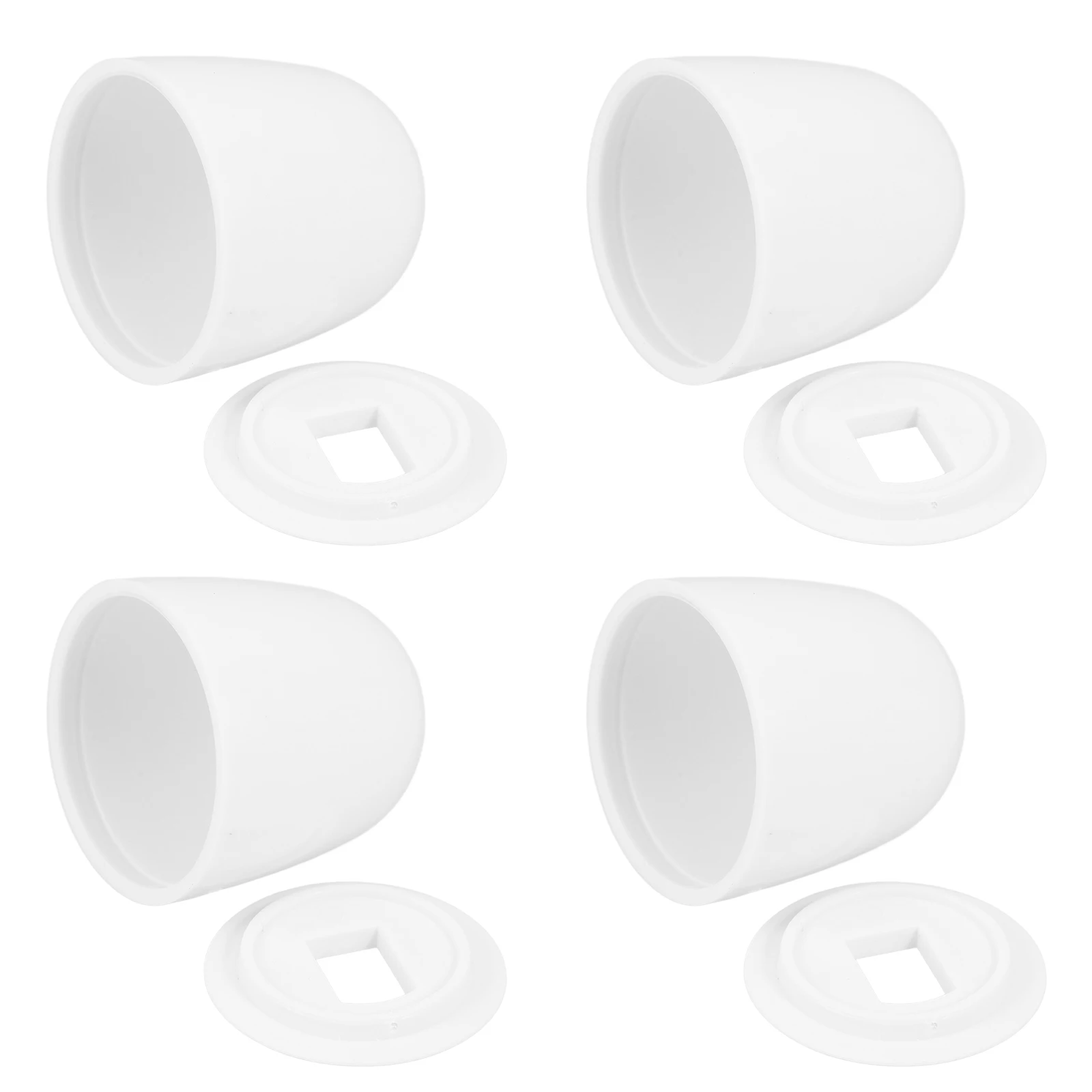 

4pcs Toilet Bolt Covers Caps Decorative Bathroom Accessories Screw Caps Mounting Nut Covers Bowl Components High Hardness Easy