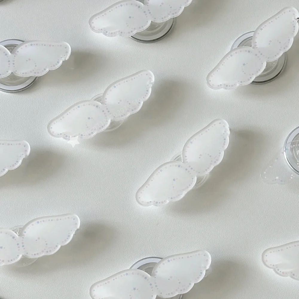 

Korean Cute Angel wings Grip Tok Bracket Griptok for Samsung IPhone Universal Accessories Phone Holder Ring Support Stand