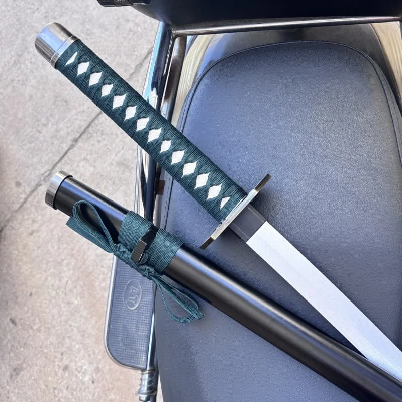 

100cm Anime Bleach Zanpakutou Aizen Sousuke Kyoukasuigetsu Katana Wooden Sword Costume Cosplay Party Show Prop