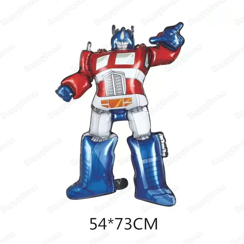 Cartoon Transformation Bumblebee Optimus Prime Theme Foil Balloons Set Optimus Prime Theme Birthday Party Decoration Supplies