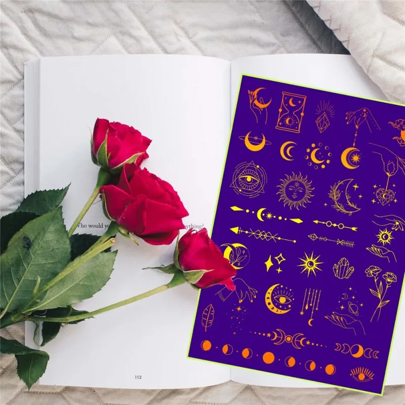 Moon Phase Clear Stamps for Card Making Scrapbooking Crafting DIY Decorations Moon Stars Hand Transparent Silicone Seal Stamps