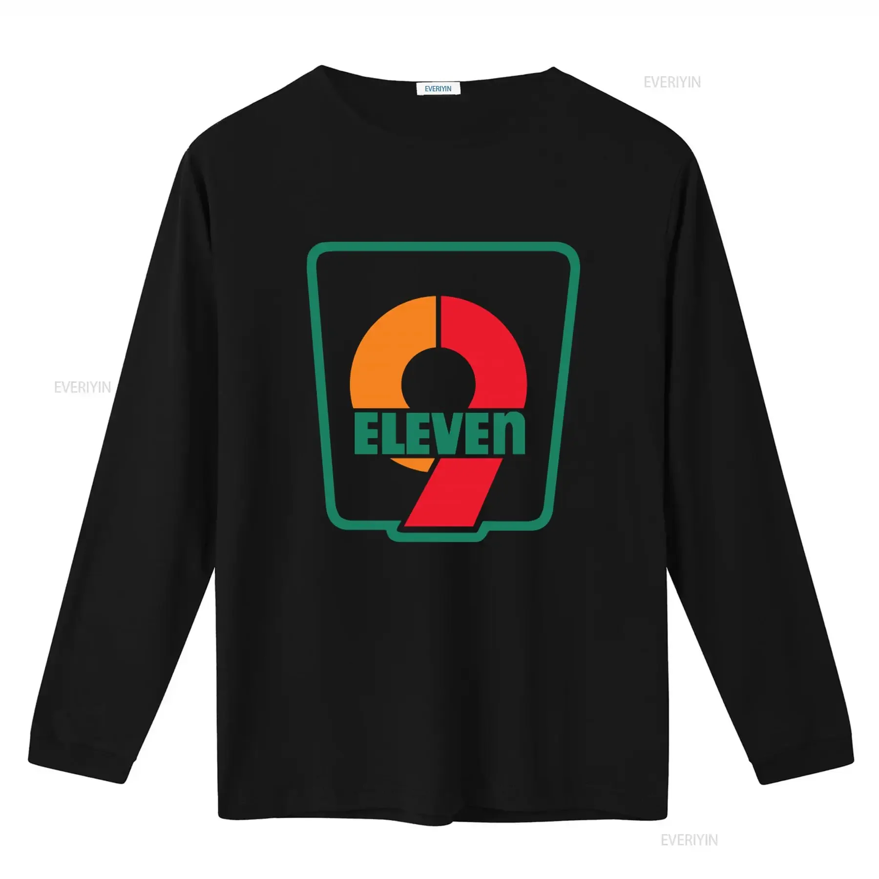 9 ELEVEN Logo Print T Shirt Stylish and Fun Design for All vintage Washed Versatile Comfortable Unisex Slightly