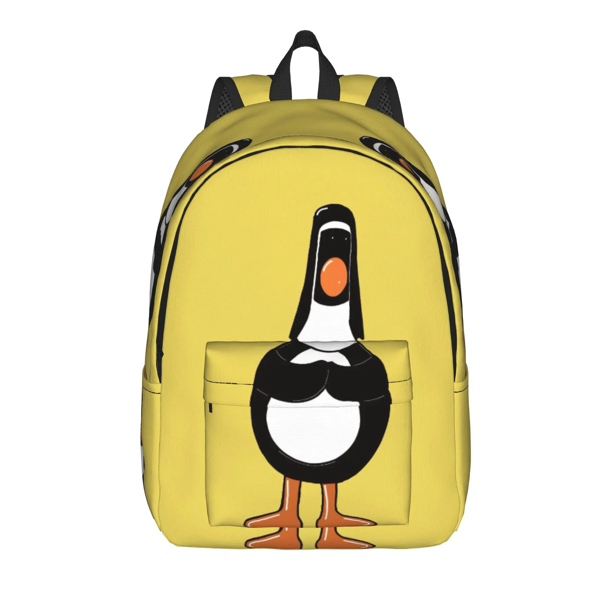 Feathers Penguin McGraws Casual Backpack with Pocket Student Work Chicken Disguise Funny Daypack Men Women Laptop Canvas Bags