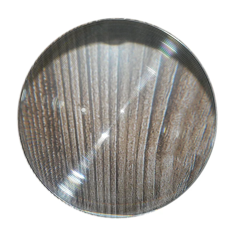 Diameter 70MM Round PMMA Fresnel Optical Fine Threaded Lens for Electric Torch Focal Length LED Lighting Lens