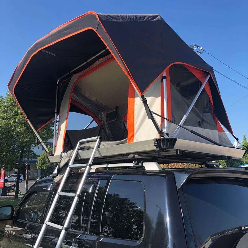 Auto travel roof tent fully automatic quick open soft top vehicle mounted tent outdoor folding self driving travel equipment