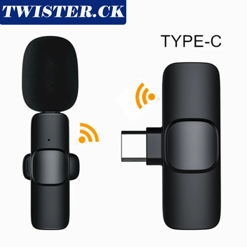 New Wireless Lavalier Microphone Professional Lapel Noise Reduction Wireless Lavalier Microphones For Video Recording Interview