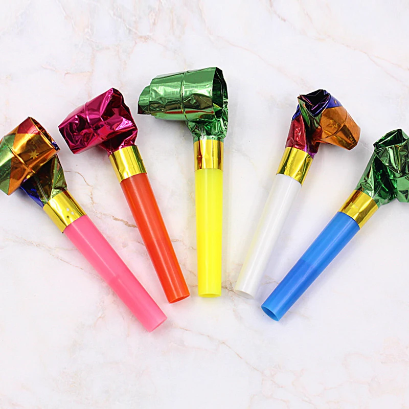 10-30PCS Blowing Dragon Whistles Party Noise Maker Whistles Simple Design Sound Prop for Birthday Holiday Goodie Bag Fillers ZYF