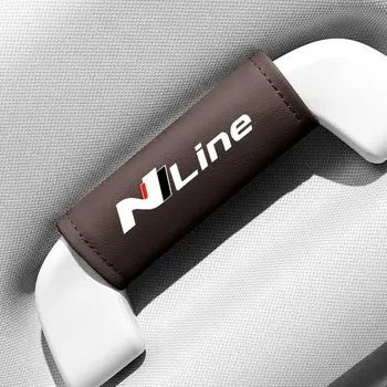 適用於現代NLine i20 i30 Tucson Sonata Elantra Veloster的1件真皮汽車車頂扶手拉手手套門把手保護套 10 最佳銷售 現代i30扶手 - №4