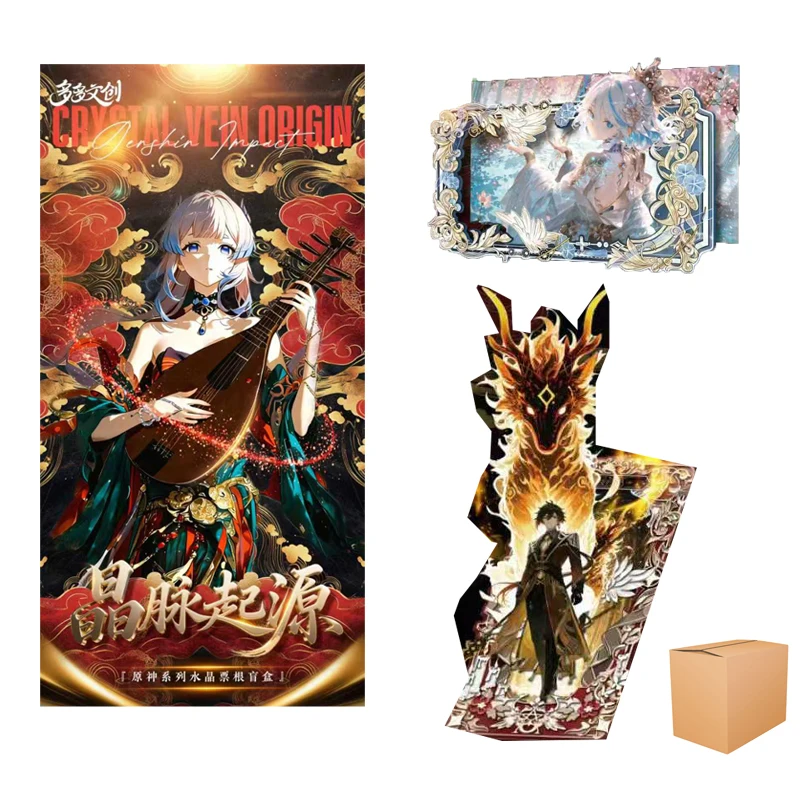 

Коллекция Genshin Impact Origin Of Crystal Veins Crystal Signature слепая коробка ограниченная серия различных процессов Duoduo Wenchuang подарок для детей