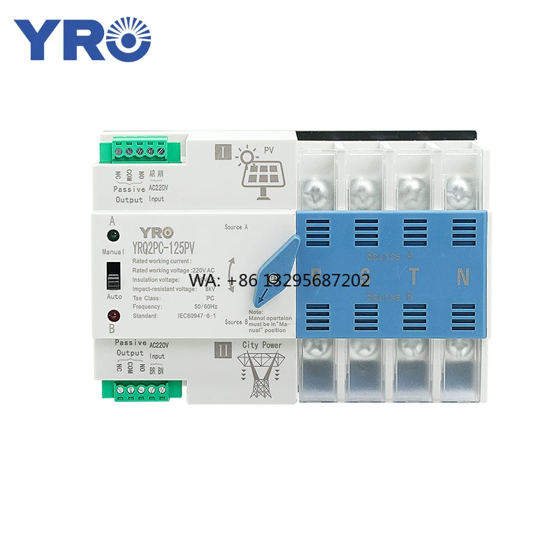 

Sunshine Solar ATS Auto Changeover Switch 400V Wholesale Price Connect the Inverter Good Quality Uninterruptible Power Supply