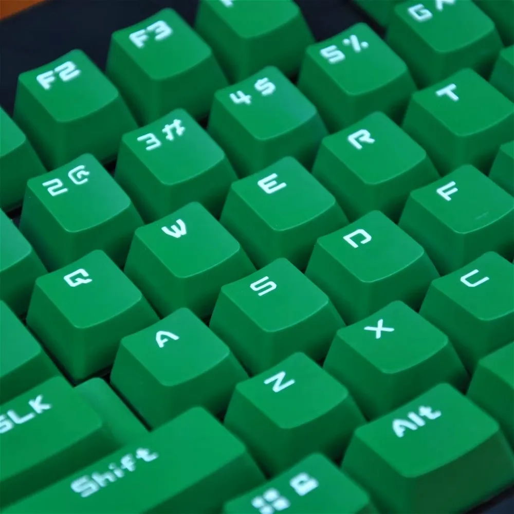 Capuchons de touches PBT pour Logitech G610 G512 G Pro, profil OEM épais et durables, capuchons de touches verts à Double injection