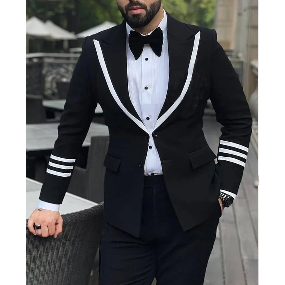 3-G36  Customized Cross-border Foreign Trade Spring and Autumn Striped Suit J's Casual Slim-fit Suit Jacket Men