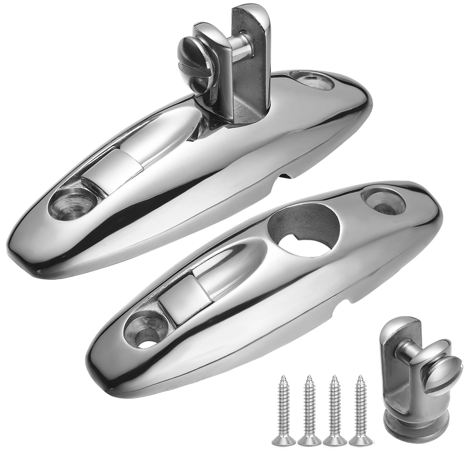 

Quick Release Boat Bimini Top Swivel Deck Hinge 316 Stainless Steel, 360 Degree Swivel Deck Side Mount Hinge Include Screws