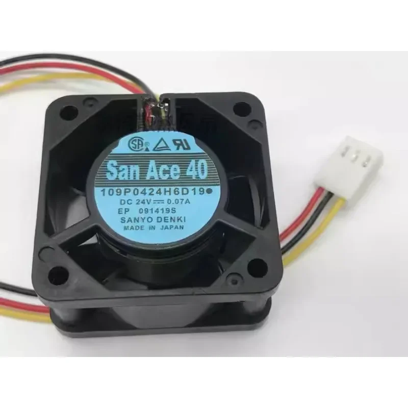 New Cooler Fan For SANYO 109P0424H6D19 24V 0.07A Frequency Converter Cooling Fan 4020 4CM 40*40*20MM