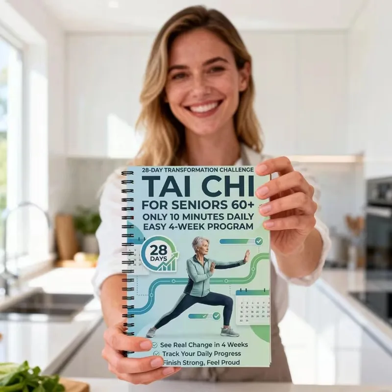 28 Days Transformation Challenge Tai Chi Walking for Seniors Easy 10 Minute Daily 4 Week Program Health Fitness Book