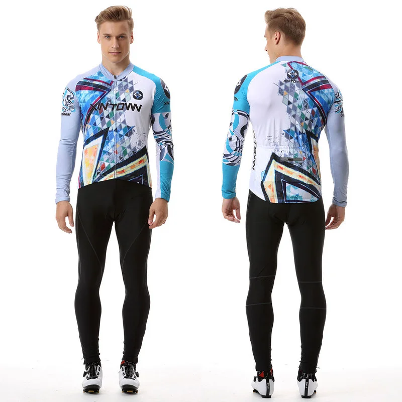 

Men Long Sleeve Bicycle Cycling Sets Anti-sweat Ridng Clothing Suits 3D Padding Cushion Sport Jerseys Customized/Wholesale