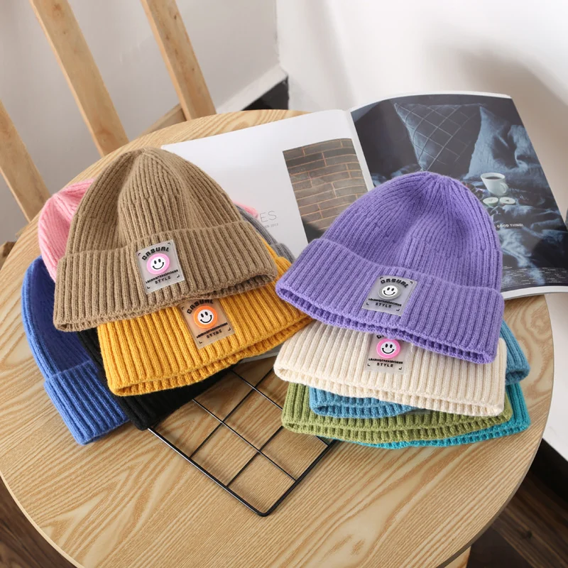 

A1 Wool Hat Female Autumn Winter Korean Version Crimped Cold Hat Outdoor Travel Warm Ear Protection Knitted Hat Knitted Hat