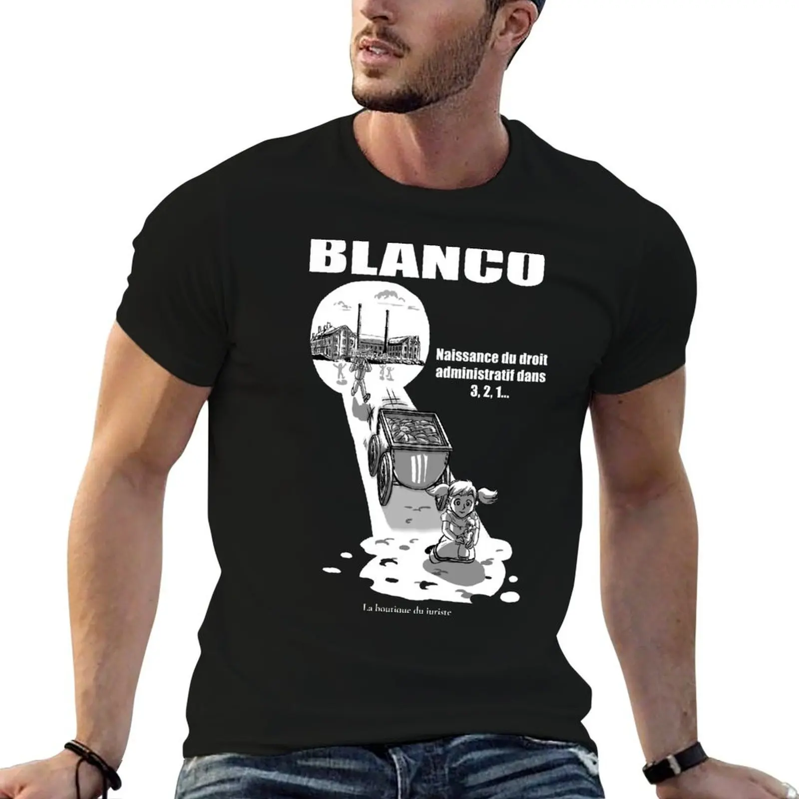 Blanco T-Shirt cute tops aesthetic clothes T-shirt men