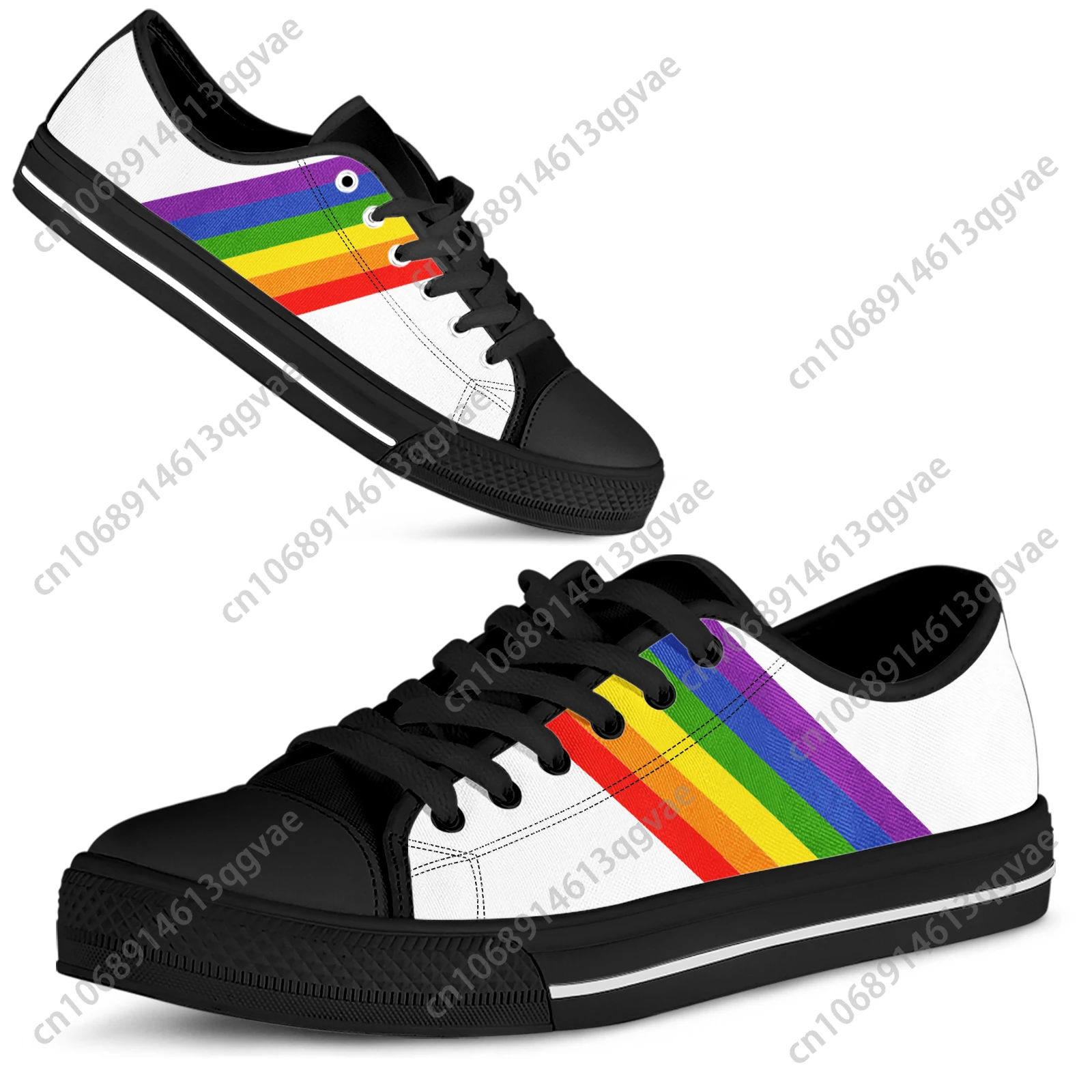 

LGBT Pride Love Is Love Low Top Sneakers Mens Womens Teenager High Quality Canvas Sneaker Couple Shoes Custom Personalized Shoe