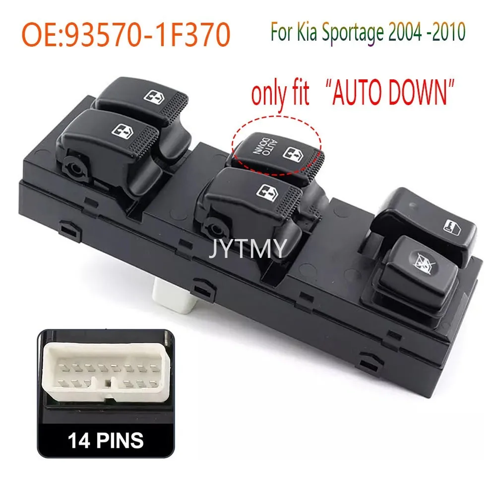 

Car Accessories for KIA Sportage 2004 2005 2006 2007 2008 2009 New Front Left Electric Window Switch Lifter Control Button Parts
