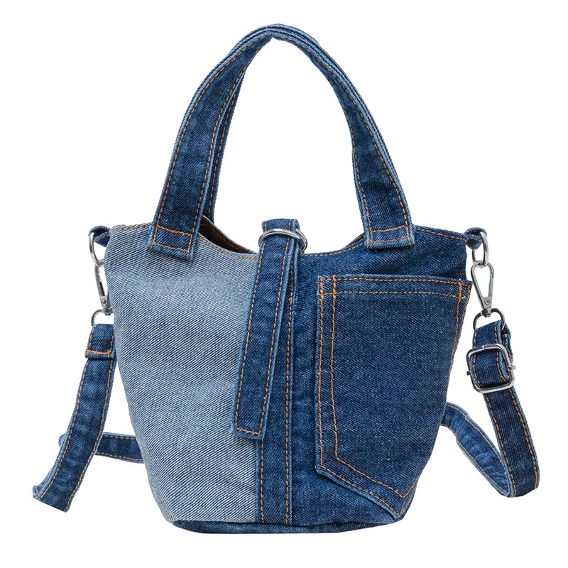 Denim Children Bags Vintage Bucket Bag Crossbody Bag for Women Casual Purses and Handbags Designer Bag Bolsas Para Niños Рюкзак