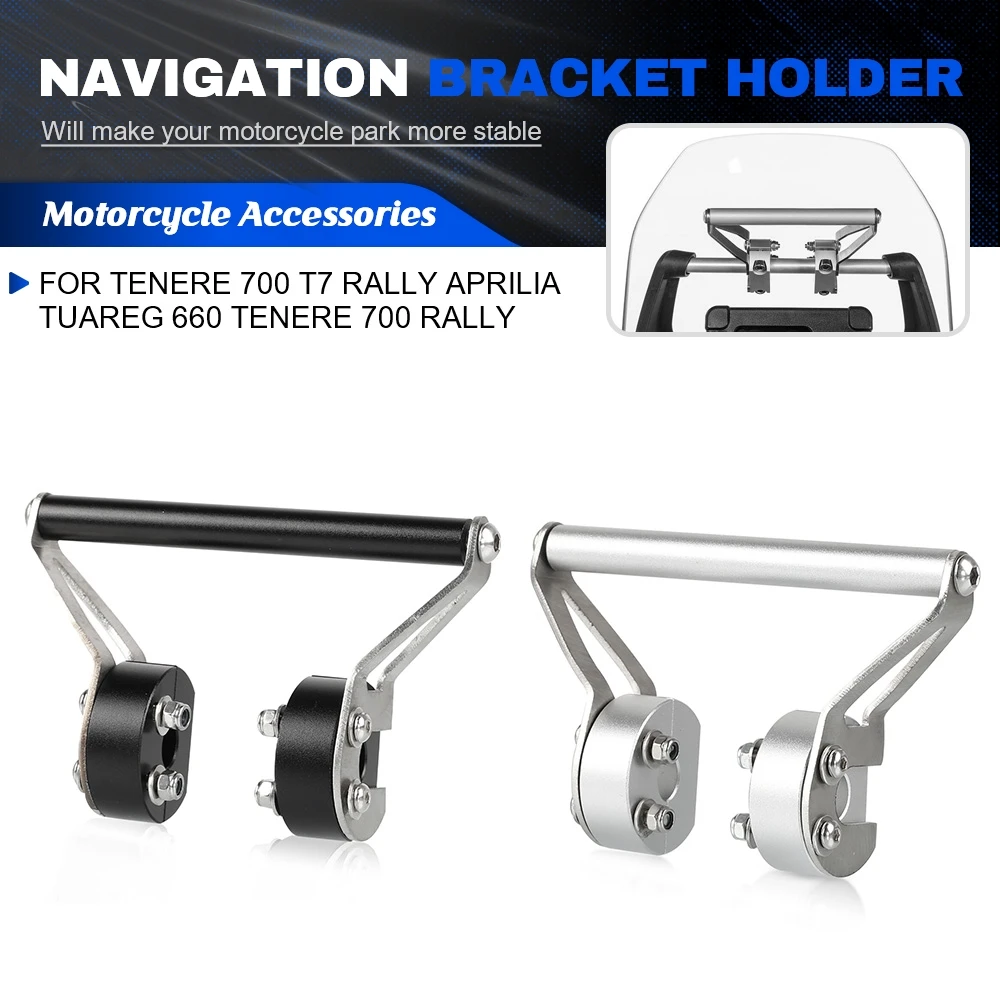 

Navigation Bracket Holder GPS Mounting Bracket Above Gauges For Yamaha Tenere 700 T7 Rally APRILIA TUAREG 660 Tenere 700 Rally