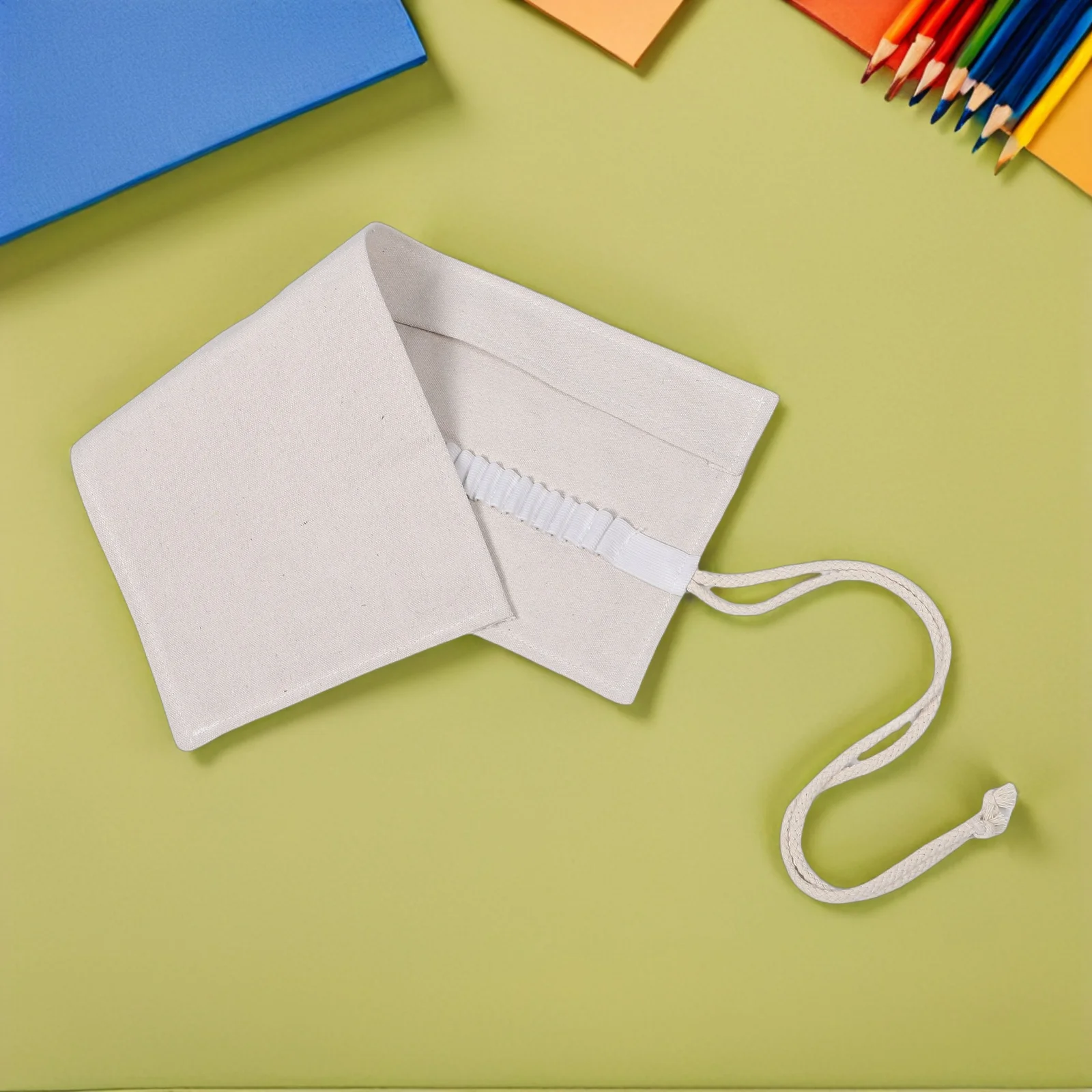 

48 Slots Large Capacity Canvas Pencil Roll Wrap Portable Travel Paint Brush Holder Art Supplies Organizer Stationery Bag