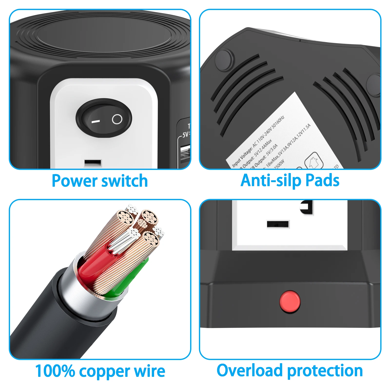 ปลั๊กพ่วง HITRENDS พร้อมระบบป้ - Ac Surge Protector บทวิจารณ์และราคา