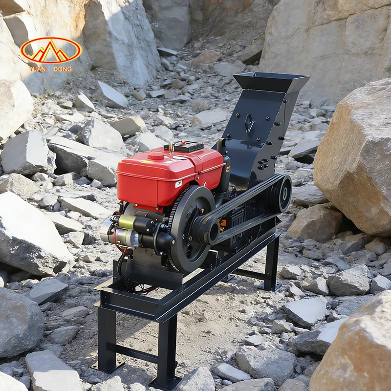 Excellent Quality Portable Hammer Crusher Machine Small Mobile Gravel Crushing Machine