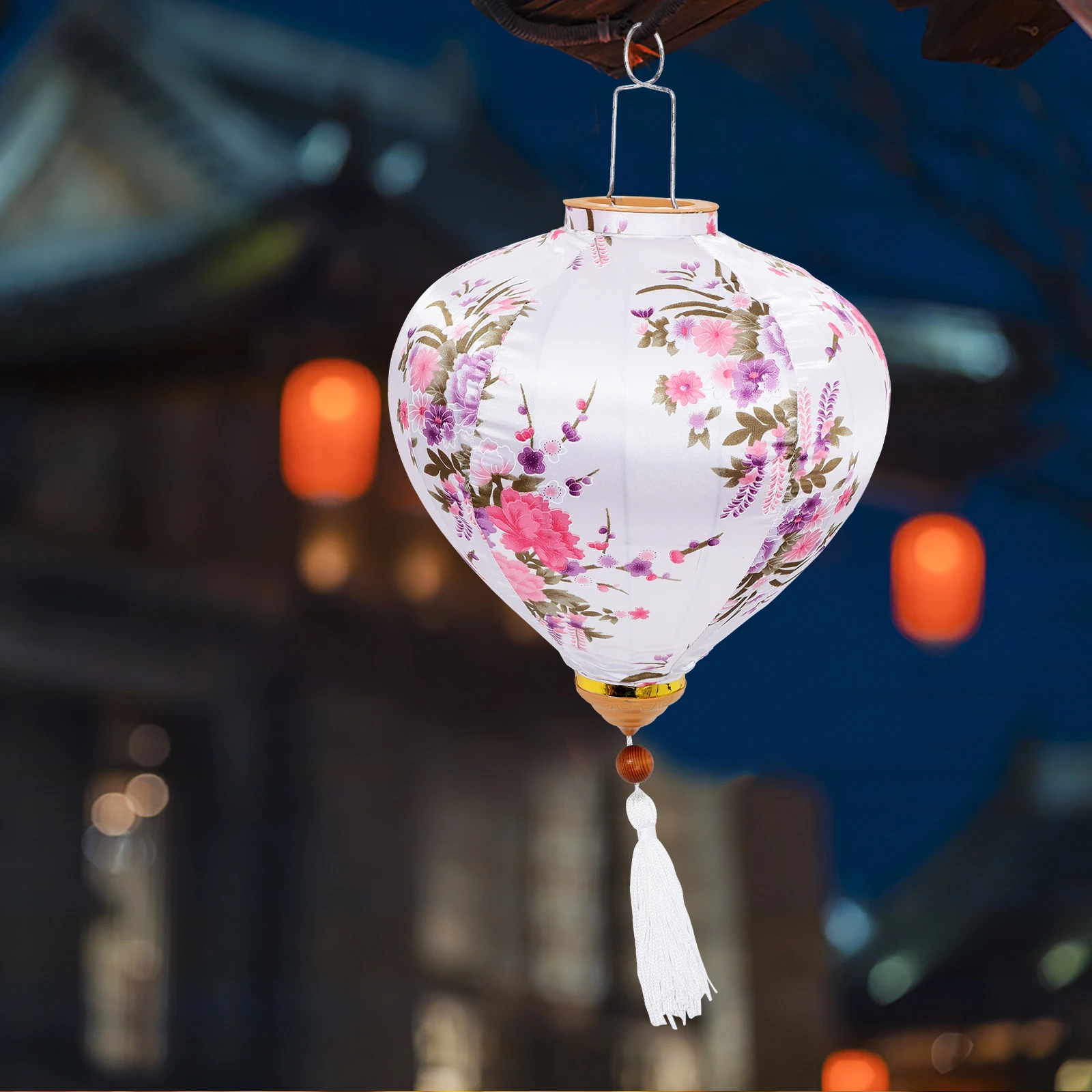 

Vintage Hanging Lanterns Decorative Outdoor Party Garden Decoration Chinese Spring Festival Flower Ornament Light Asian Style