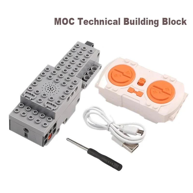 APP Smart RC Kit MOC Remote Control Set Rechargeable Battery Box Blue-tooth Motor Speed Control APP Program PF Building Blocks